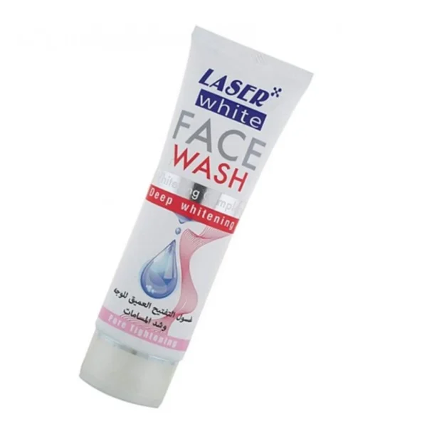 laser white face wash